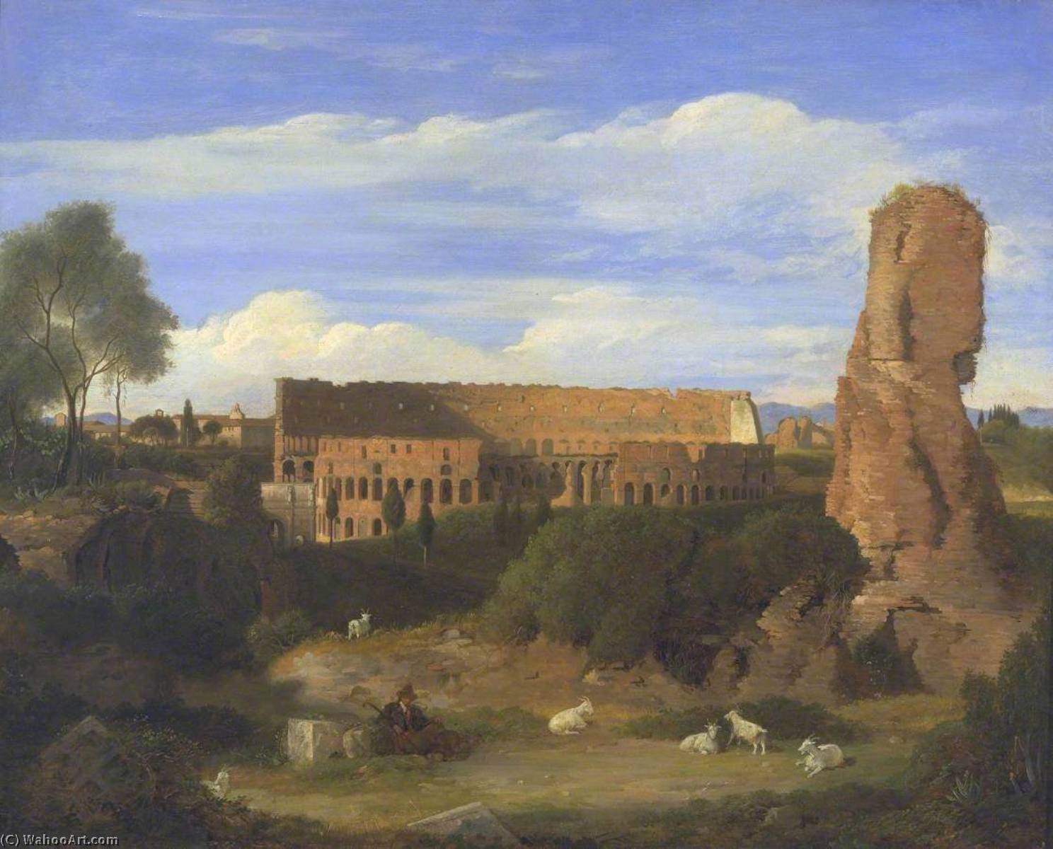 Buy Museum Art Reproductions The Colosseum from the Campo Vaccino, 1822 by Charles Lock Eastlake | ArtsDot.com