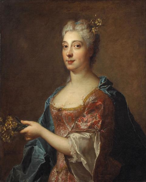 Order Oil Painting Replica Portrait de Mme Le Prestre by Jean François De Troy (1645-1730, France) | ArtsDot.com