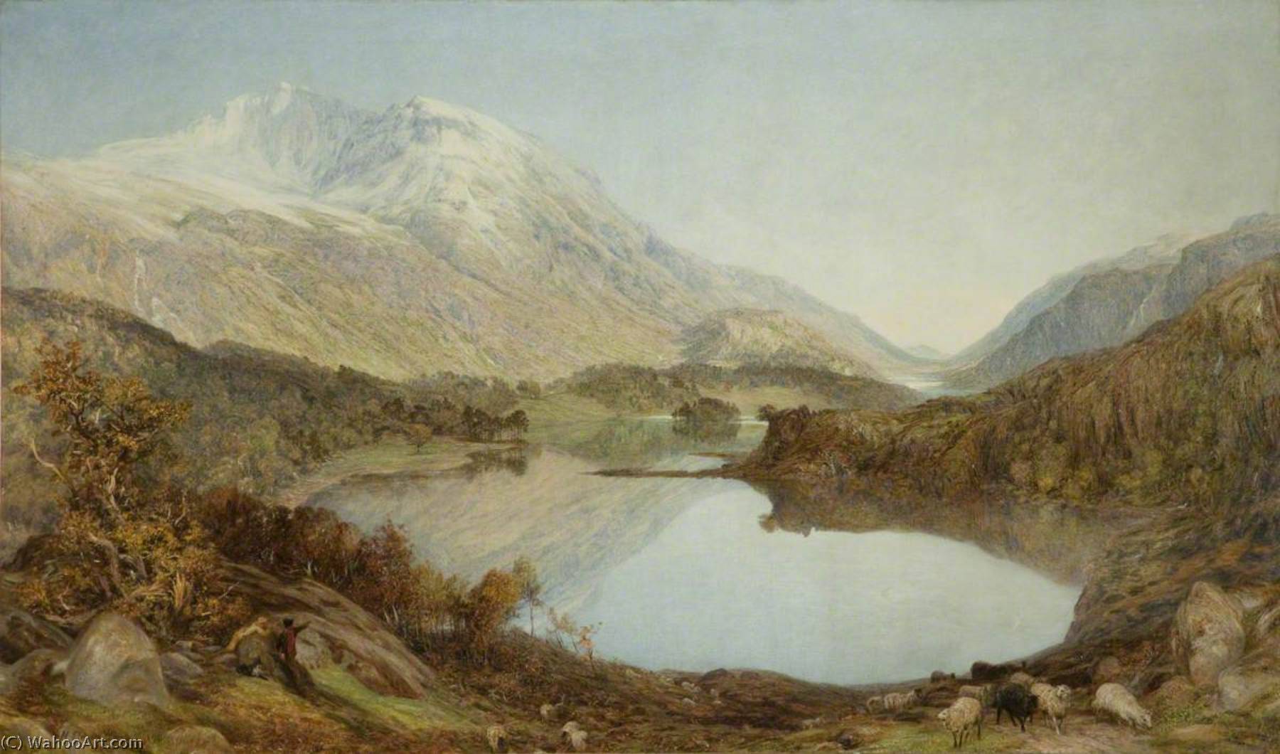 Buy Museum Art Reproductions Thirlmere, 1873 by Henry Clarence Whaite (1828-1912, United Kingdom) | ArtsDot.com