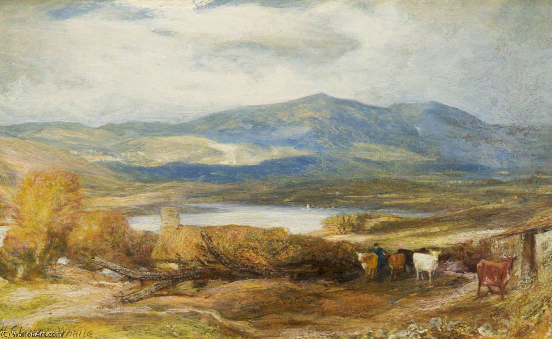Buy Museum Art Reproductions Conway Valley by Henry Clarence Whaite (1828-1912, United Kingdom) | ArtsDot.com
