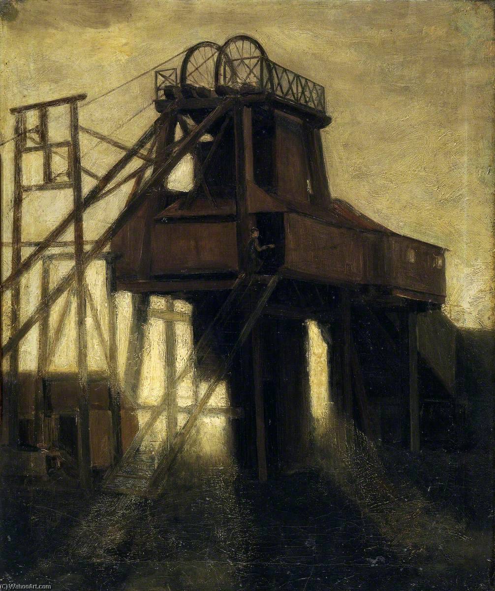 Buy Museum Art Reproductions Cefn Cyfelach Colliery, 1911 by Evan Walters (1892-1951) | ArtsDot.com