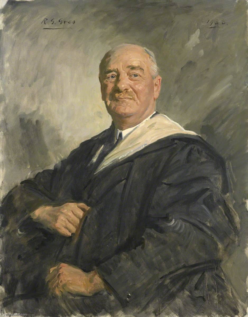 Order Oil Painting Replica Sir Joseph Barcroft (1872–1947), 1938 by Reginald Grenville Eves (1876-1941) | ArtsDot.com