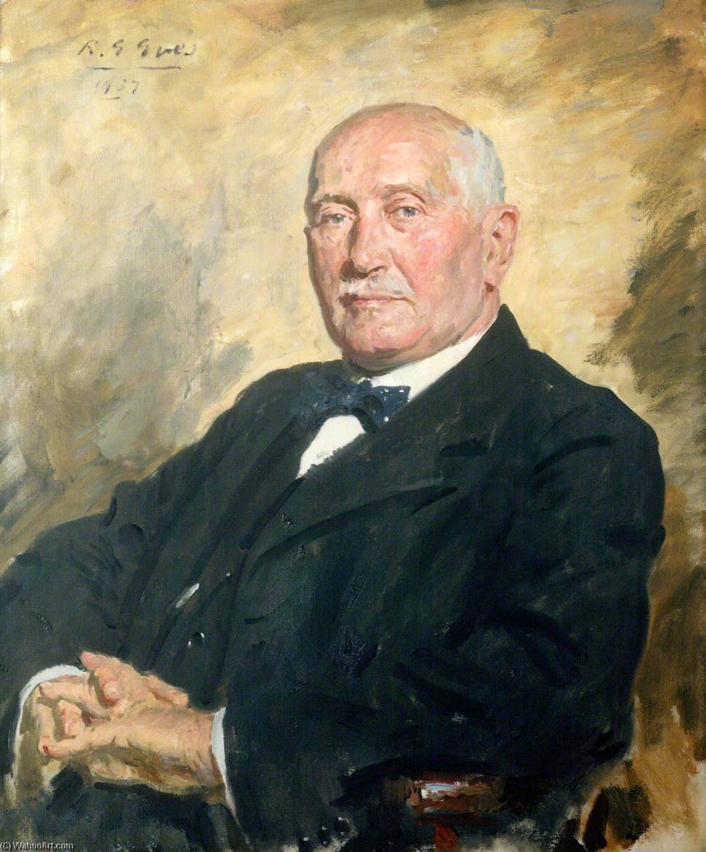 Order Artwork Replica Sir John Blackwood McEwen (1868–1948), FRAM, Principal of the Royal Academy of Music (1924–1936), 1937 by Reginald Grenville Eves (1876-1941) | ArtsDot.com