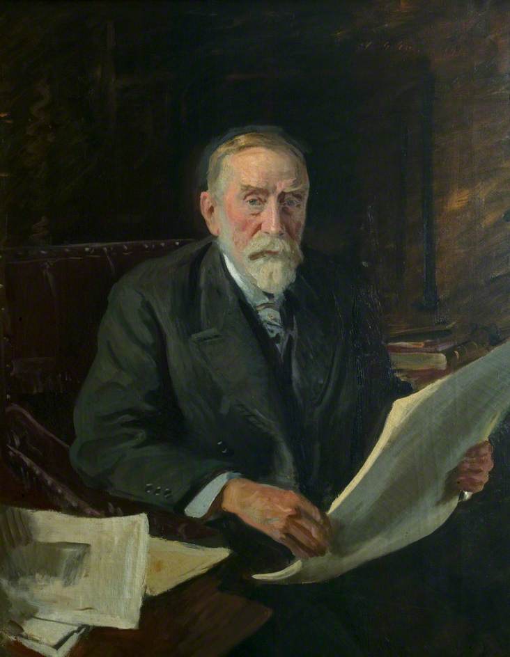 Order Oil Painting Replica Sir Thomas Cope (1840–1924), Bt, DL, Chairman of Leicestershire County Council (1908–1922) by Reginald Grenville Eves (1876-1941) | ArtsDot.com