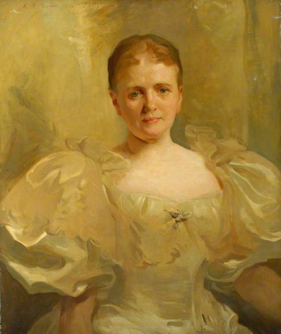 Buy Museum Art Reproductions Mrs William Shakespeare, née Louise Weiland (copy after John Singer Sargent) by Reginald Grenville Eves (1876-1941) | ArtsDot.com