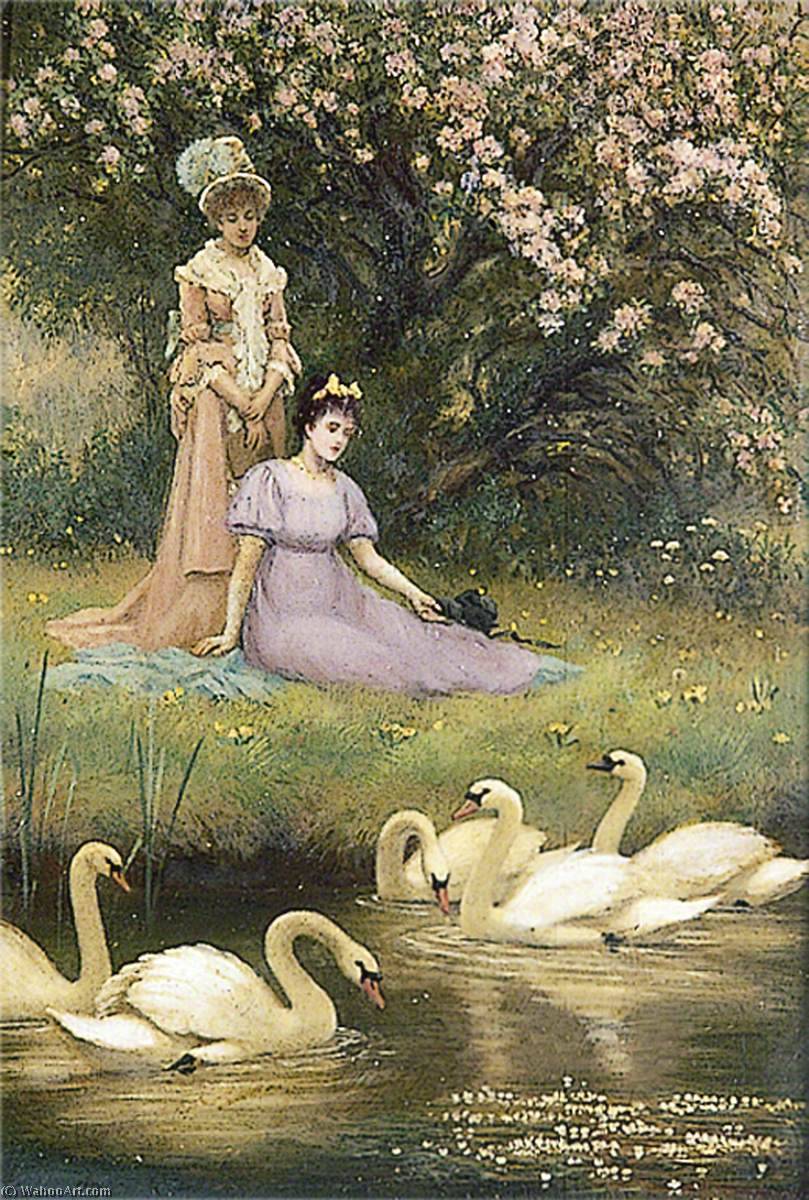 Buy Museum Art Reproductions Ladies and Swans by Edward Armitage (1817-1896) | ArtsDot.com