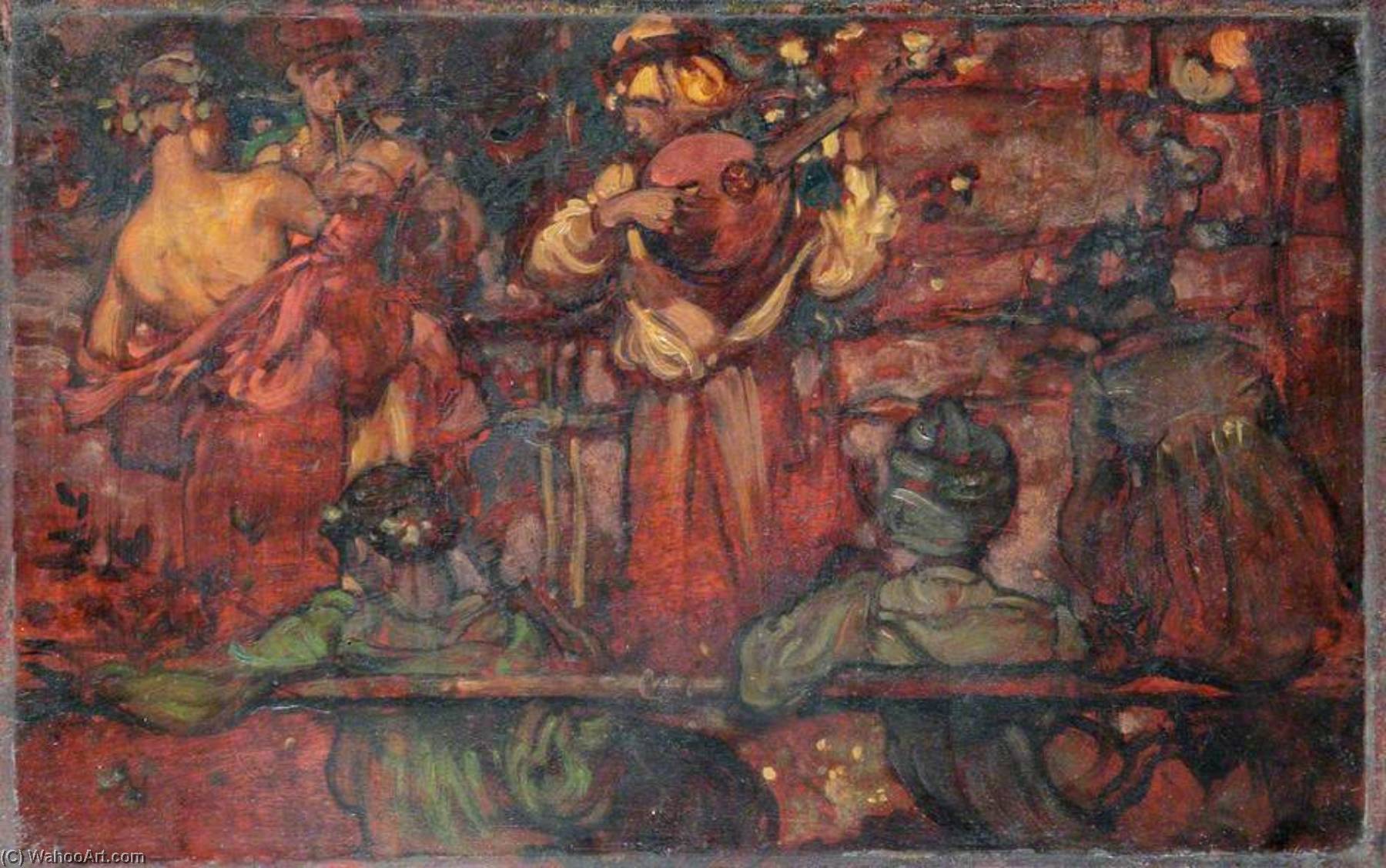 Group Listening to Musicians, 1902 by Frank William Brangwyn Frank William Brangwyn | ArtsDot.com