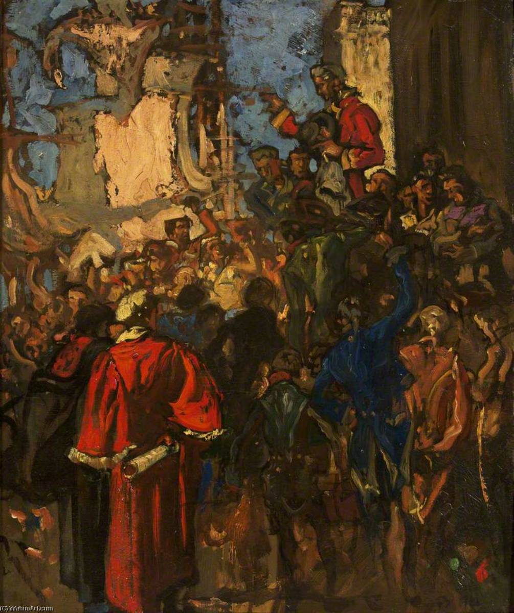 The Chairing of Edmund Burke in 1774, 1921 by Frank William Brangwyn Frank William Brangwyn | ArtsDot.com