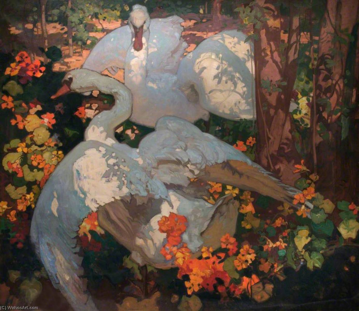 The Swans, 1921 by Frank William Brangwyn Frank William Brangwyn | ArtsDot.com