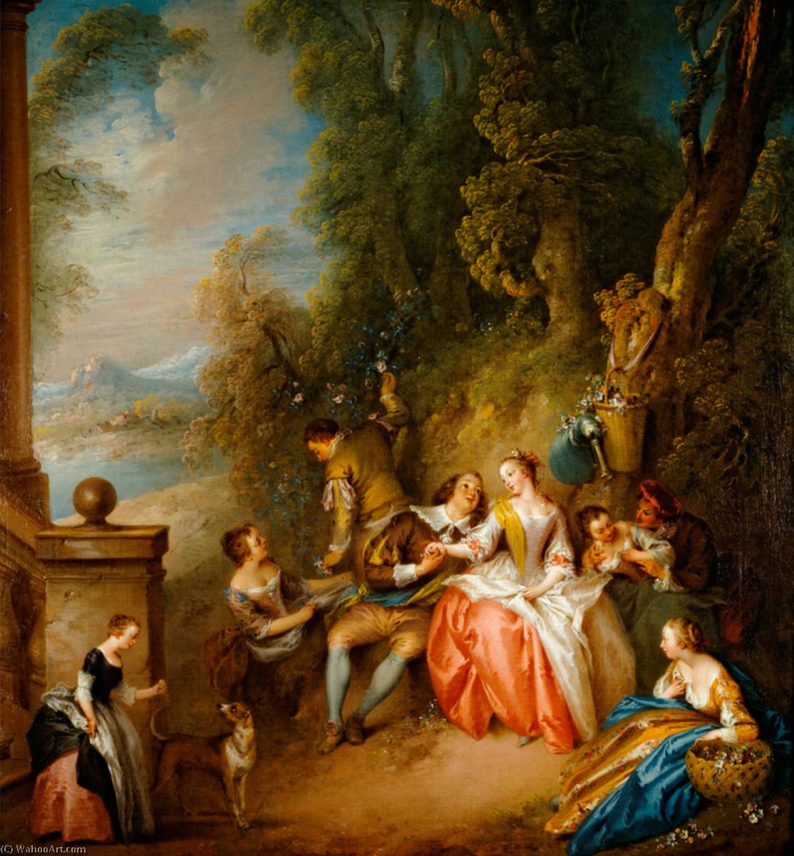 Pedir Grabados De Calidad Del Museo Fête champêtre, 1730 de Jean-Baptiste Pater (1695-1736, France) | ArtsDot.com