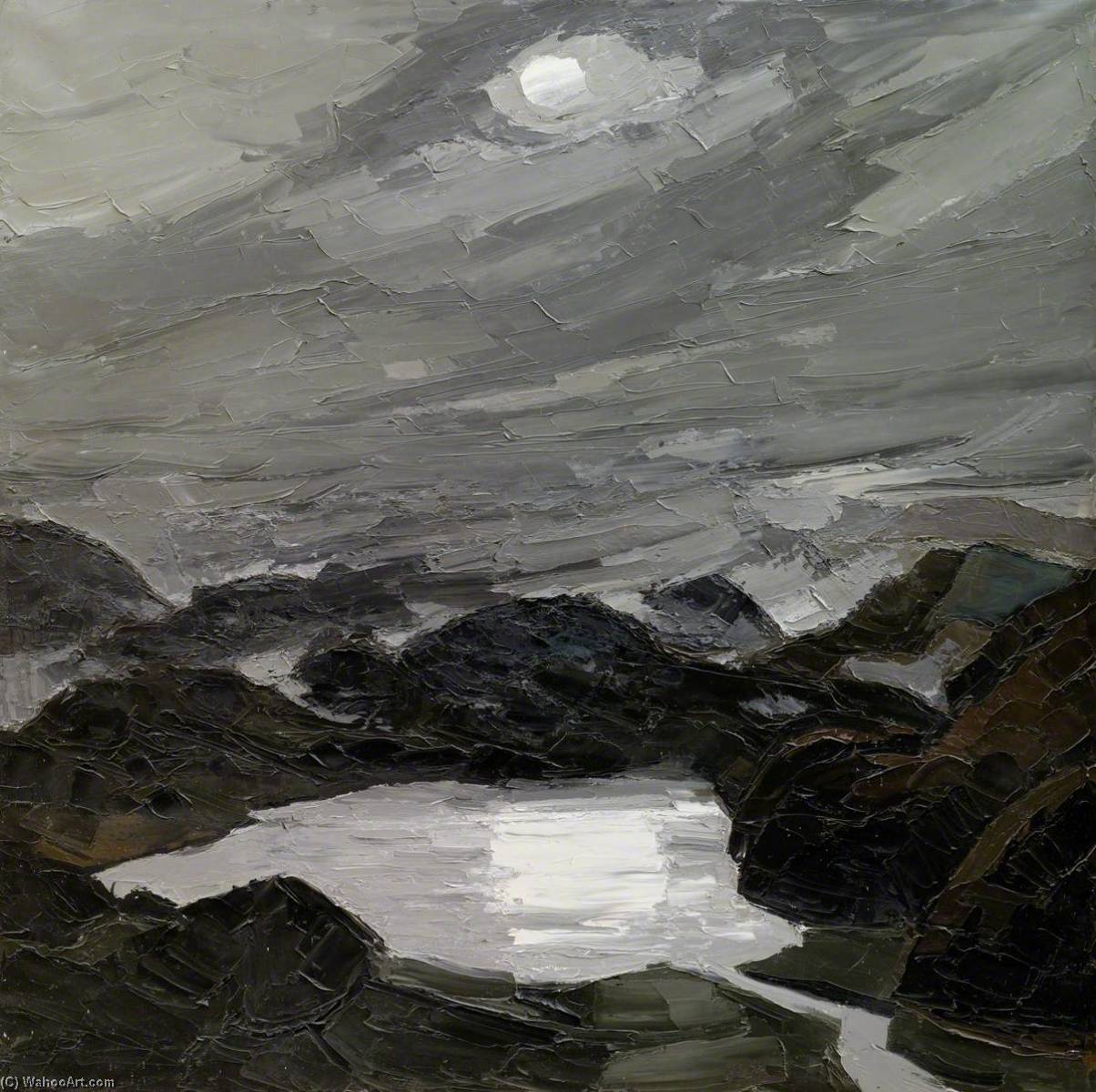 Moonlight above Gwynant, 2006 by John Kyffin Williams (1918-2006, United Kingdom) John Kyffin Williams | ArtsDot.com