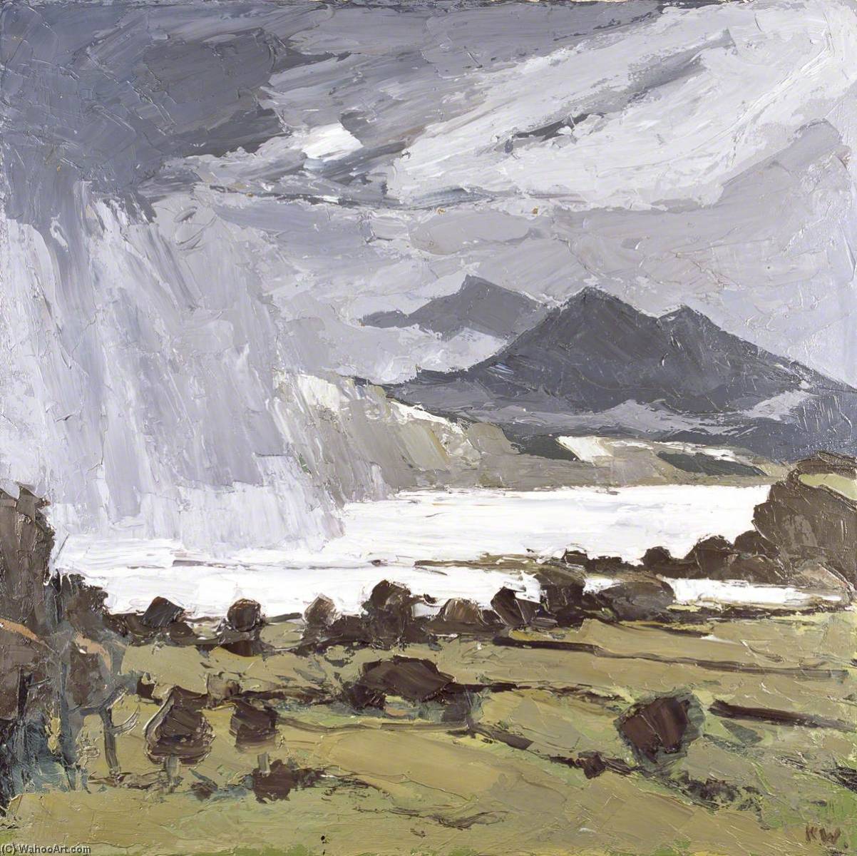Storm Approaching, 2006 by John Kyffin Williams (1918-2006, United Kingdom) John Kyffin Williams | ArtsDot.com