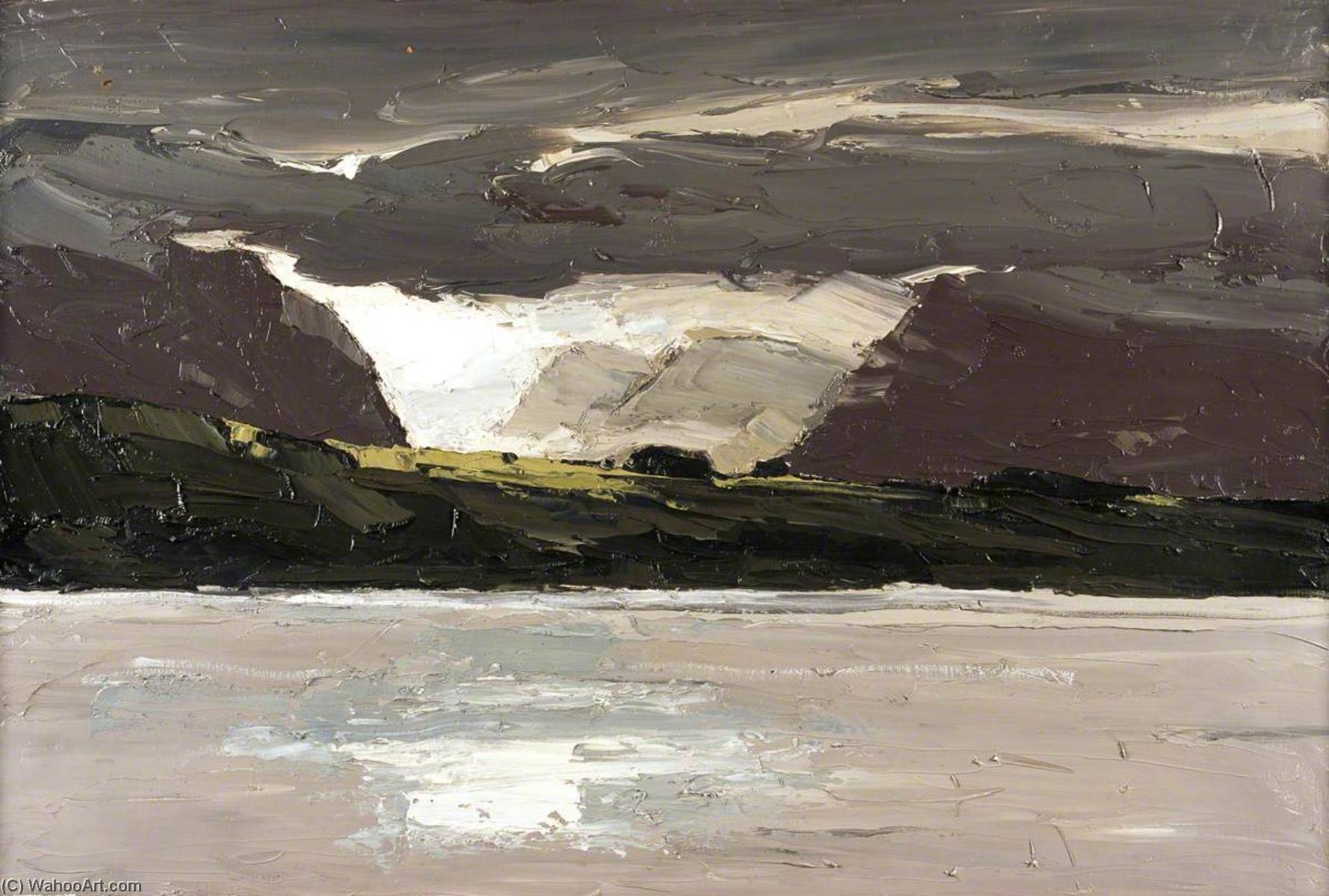 Across the Water, 2006 by John Kyffin Williams (1918-2006, United Kingdom) John Kyffin Williams | ArtsDot.com