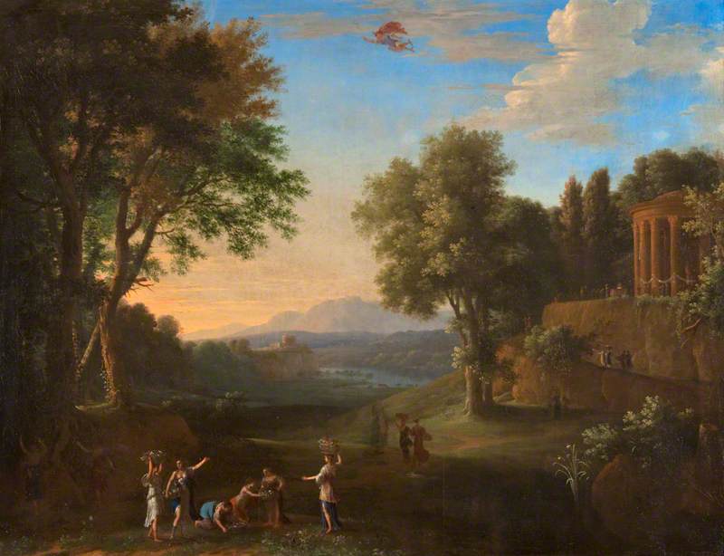 Buy Museum Art Reproductions Landscape with Mercury and Herse, 1645 by Herman Van Swanevelt (1604-1655, Netherlands) | ArtsDot.com