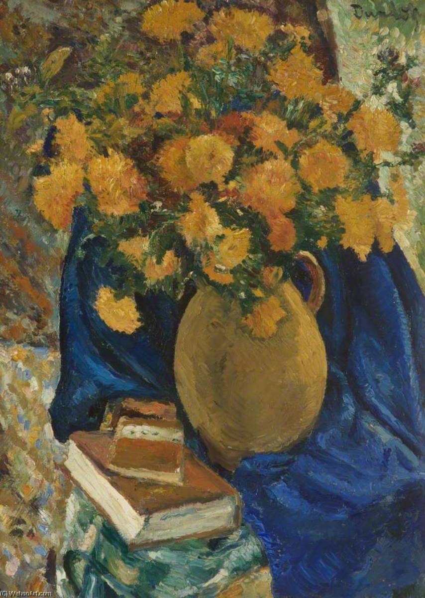 Buy Museum Art Reproductions Chrysanthemums by Ronald Ossory Dunlop (Inspired By) (1894-1973, Ireland) | ArtsDot.com