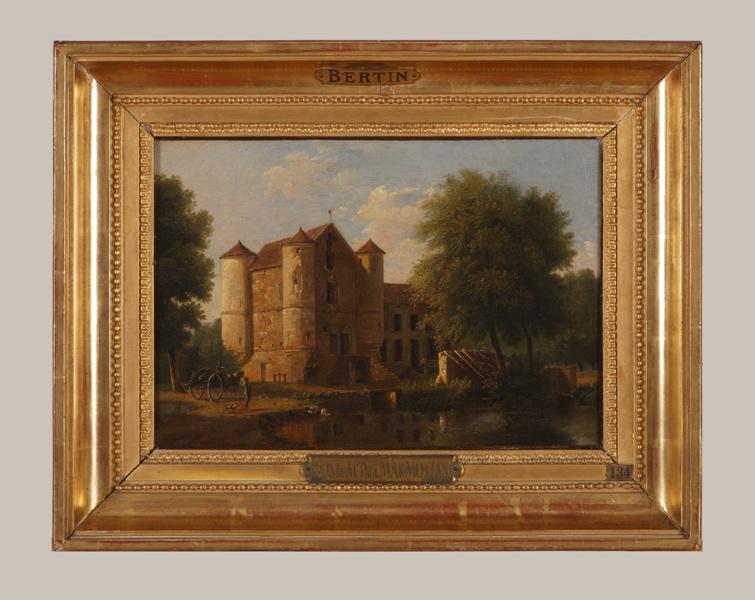 Buy Museum Art Reproductions Le château de la Reine Blanche aux étangs de Commelles by Jean Victor Bertin (1767-1842, France) | ArtsDot.com