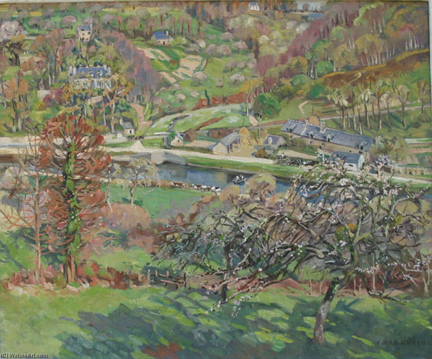 Pedir Reproducciones De Pinturas La grande Vigne et la ferme Beaudoin au printemps 1940 de Yvonne Jean Haffen (Inspirado por) (1895-1993) | ArtsDot.com