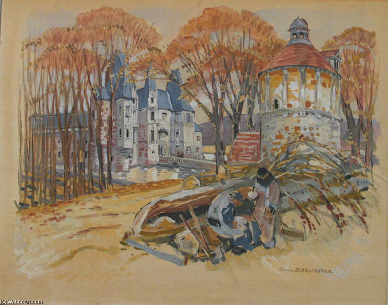 Order Paintings Reproductions Château d`O by Yvonne Jean Haffen (Inspired By) (1895-1993) | ArtsDot.com