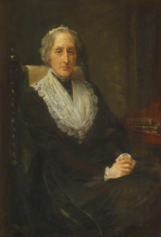 Order Art Reproductions Mrs Arnold Toynbee, Treasurer of Lady Margaret Hall (1888–1920) by Anna Lea Merritt (1844-1930, United States) | ArtsDot.com