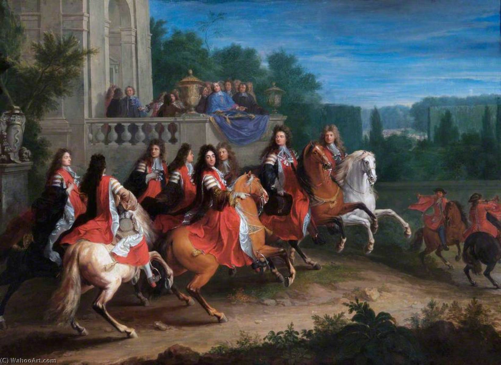 Ordinare Riproduzioni D'arte La famiglia Colbert, 1683 di Adam Frans Van Der Meulen (1632-1690, Belgium) | ArtsDot.com