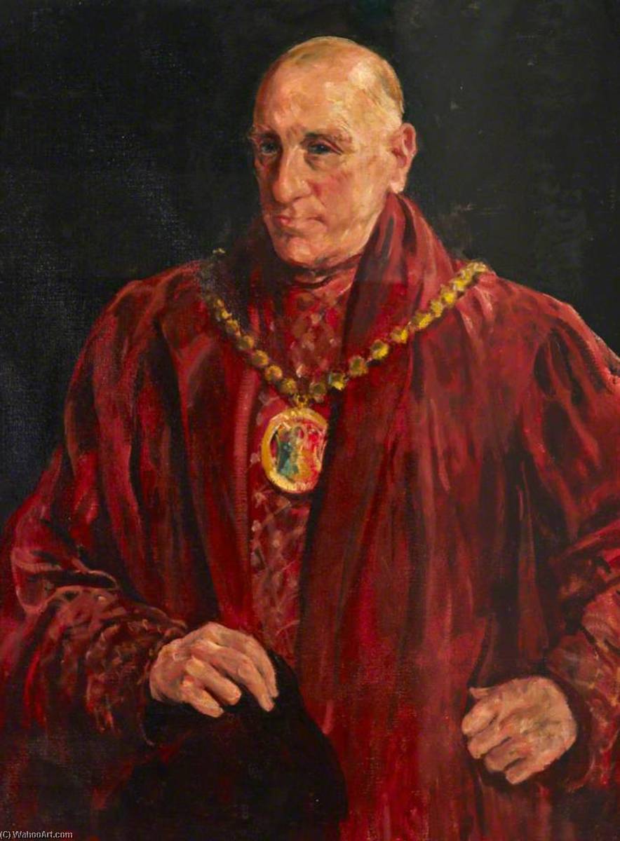 Order Oil Painting Replica Lord Webb Johnson of Stoke on Trent (1880–1958), GCVO, CBE, DSO, PRCS by Thomas Cantrell Dugdale (1880-1952, United Kingdom) | ArtsDot.com