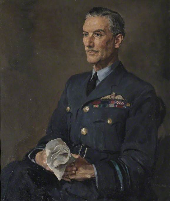 Order Oil Painting Replica Air Vice Marshal Sir Norman Howard Bottomley (1891–1970), CB, CIE, DSO, AFC by Thomas Cantrell Dugdale (1880-1952, United Kingdom) | ArtsDot.com