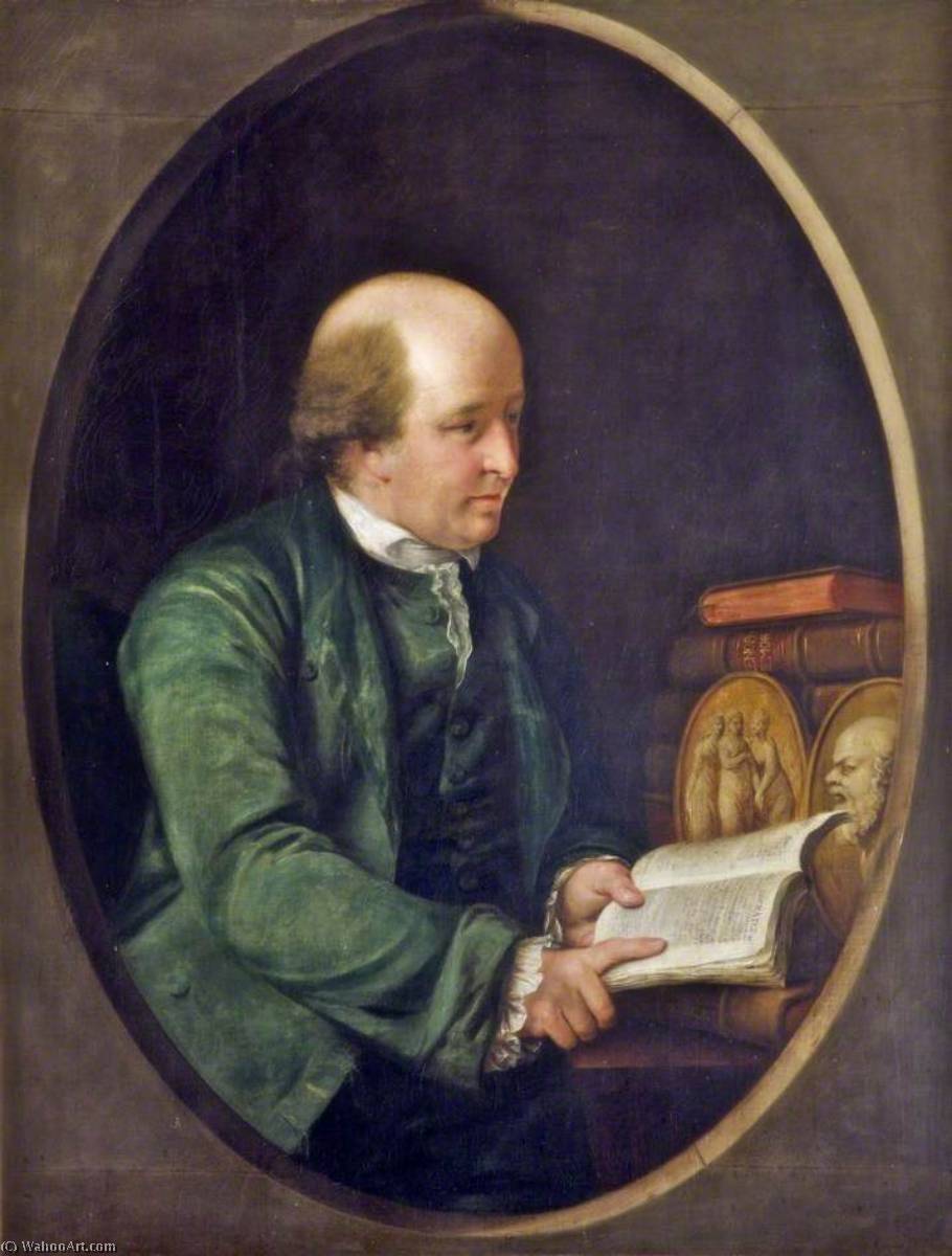 Order Paintings Reproductions Thomas Bentley (1731–1780), 1773 by John Francis Rigaud (1742-1810) | ArtsDot.com