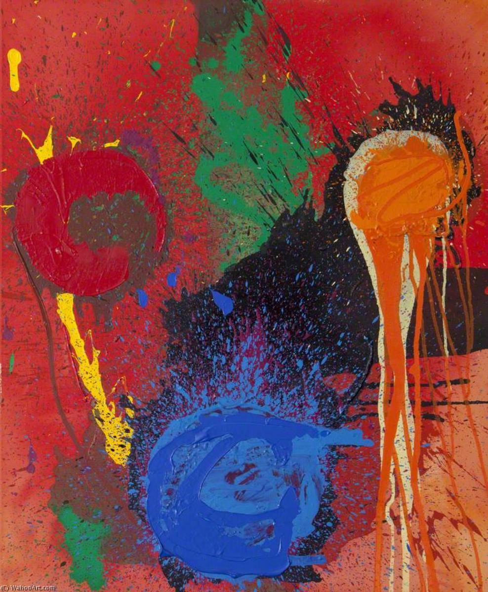 Jinn 1988 by John Hoyland (1934-2011, United Kingdom) John Hoyland | ArtsDot.com