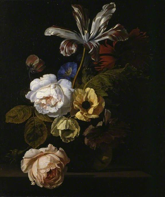 Order Oil Painting Replica Group of Flowers by Simon Pietersz Verelst (1644-1721, Netherlands) | ArtsDot.com