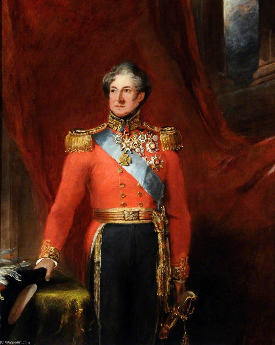 Order Oil Painting Replica General Sir Colin Halkett (1774–1856), GCB, GCH by William Salter (1804-1875) | ArtsDot.com