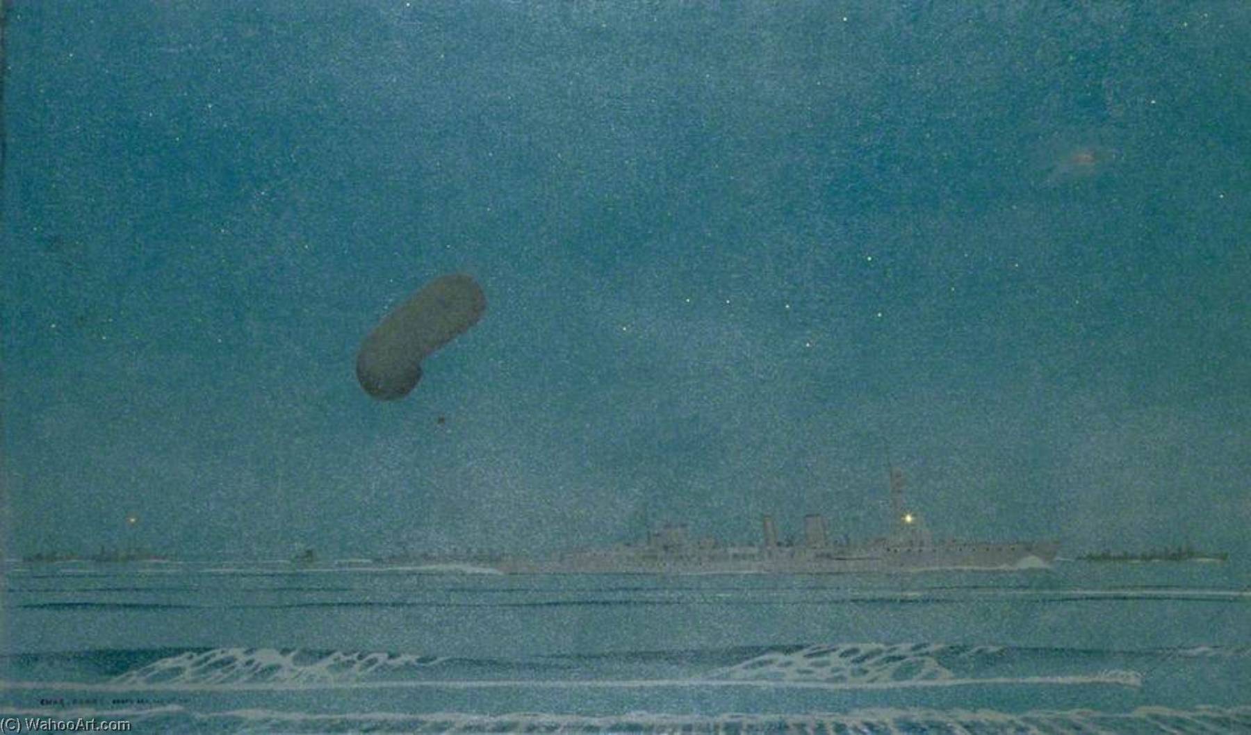 Order Artwork Replica The North Sea The Night of 10 August 1918, 1918 by Charles Pears (Inspired By) (1873-1958, United Kingdom) | ArtsDot.com