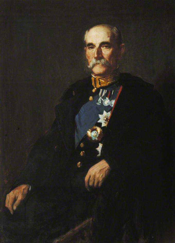 Order Artwork Replica Henry Charles Keith Petty Fitzmaurice (1845–1927), 5th Marquess of Lansdowne, KG, Commoner (1863), Honorary Fellow (1916), Viceroy of India (1888–1893), Foreign Secretary (1900–1905), 1914 by George Fiddes Watt (Inspired By) (1873-1960) | ArtsDot.com