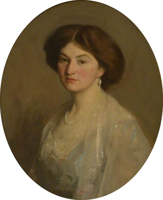 Order Oil Painting Replica Frances Stewart (d.1949), Wife of Archibald Kennedy, 4th Marquess of Ailsa by George Fiddes Watt (Inspired By) (1873-1960) | ArtsDot.com