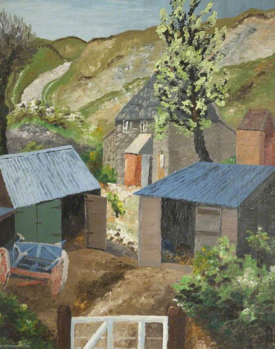 Order Artwork Replica The Farmyard, Dorset, 1928 by Cedric Lockwood Morris (Inspired By) (1889-1982, United Kingdom) | ArtsDot.com
