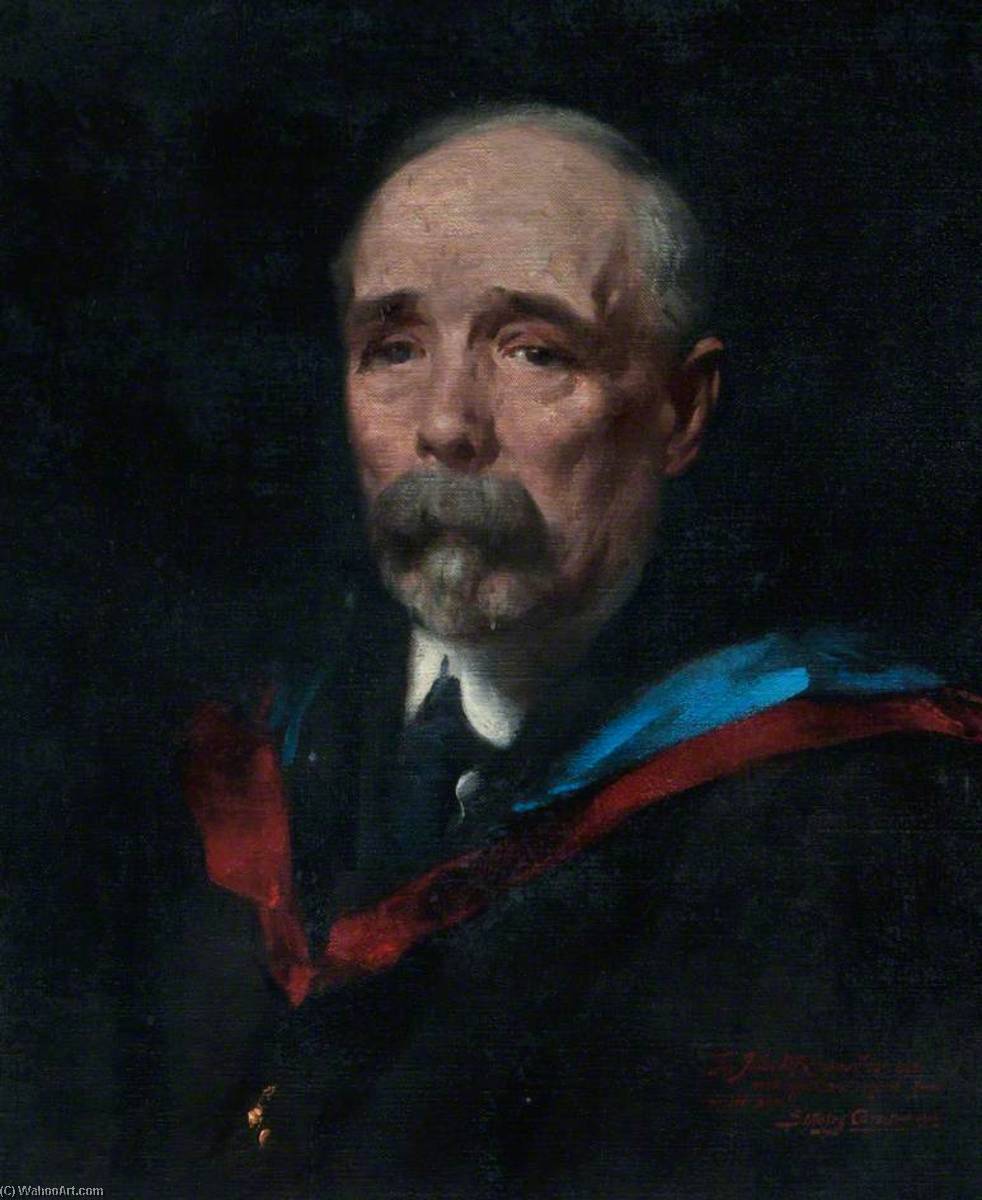 Order Artwork Replica John McEwen, Rector of Kirkwall Grammar School (1879–1914), 1915 by Stanley Cursiter (Inspired By) (1887-1976, Scotland) | ArtsDot.com