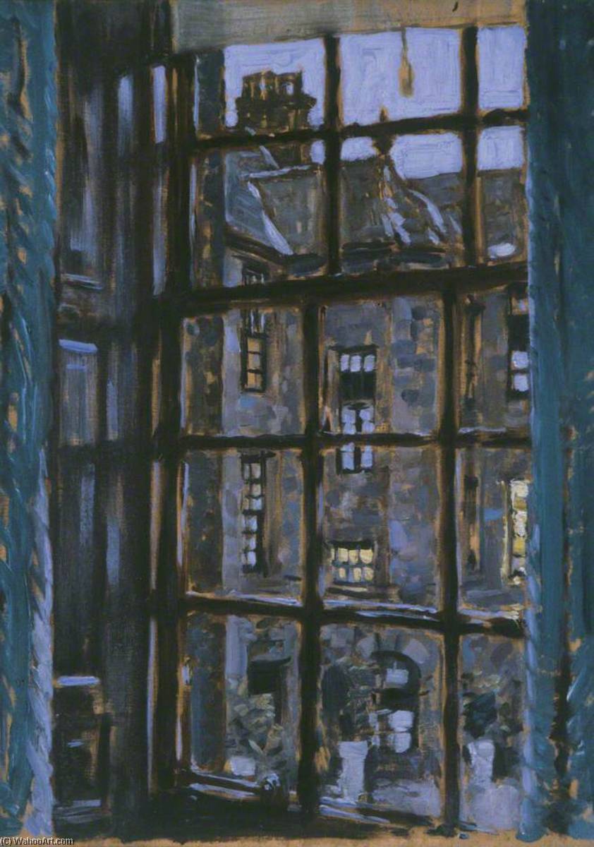 Ordinare Riproduzioni D'arte Finestra, Brunstane House, 1935 di Stanley Cursiter (Ispirato da) (1887-1976, Scotland) | ArtsDot.com