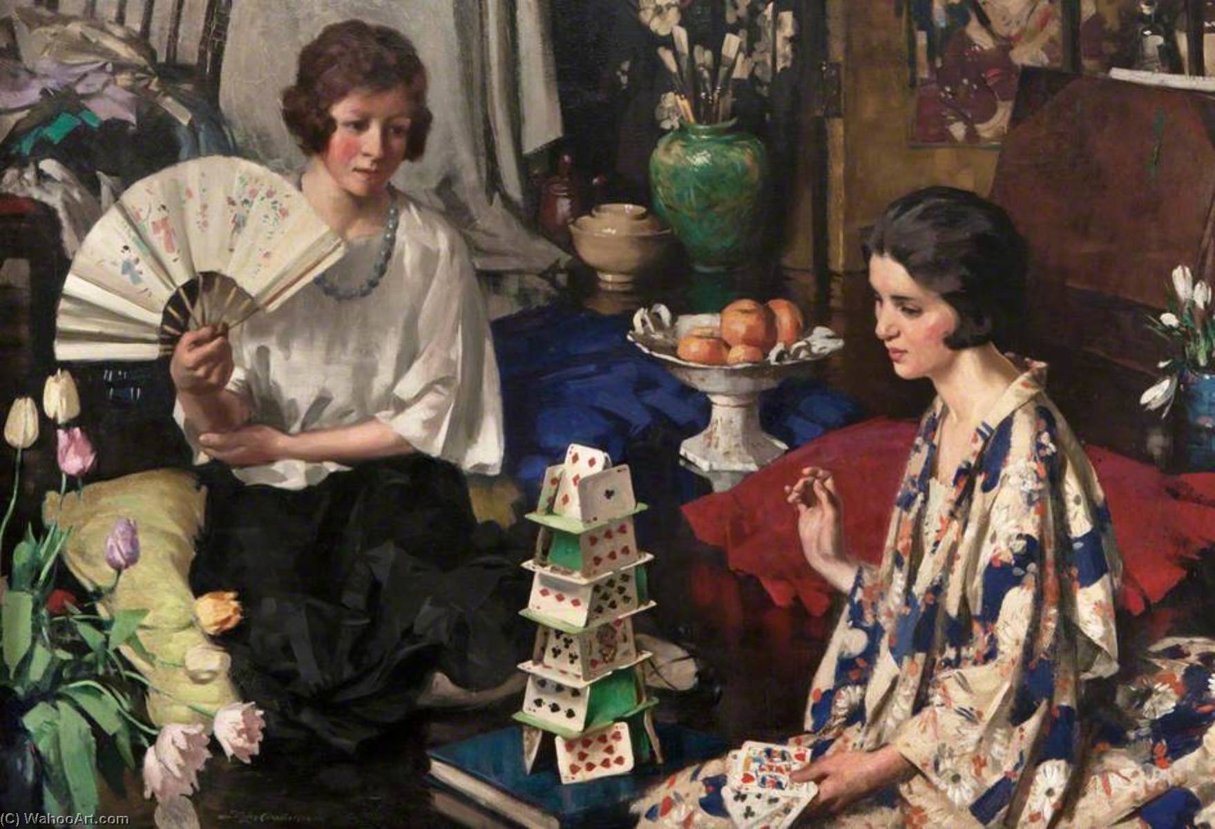 Buy Museum Art Reproductions House of Cards, 1924 by Stanley Cursiter (Inspired By) (1887-1976, Scotland) | ArtsDot.com