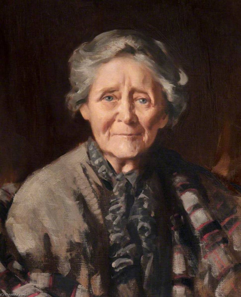 Order Artwork Replica Portrait of an Unknown Woman by Stanley Cursiter (Inspired By) (1887-1976, Scotland) | ArtsDot.com