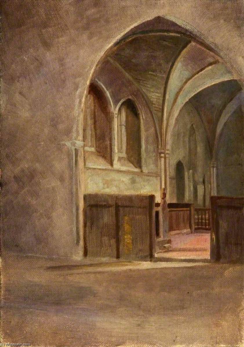 Order Artwork Replica Interior of St Nicholas, Blakeney Church, 1909 by Charles Paget Wade (Inspired By) (1883-1956, United Kingdom) | ArtsDot.com