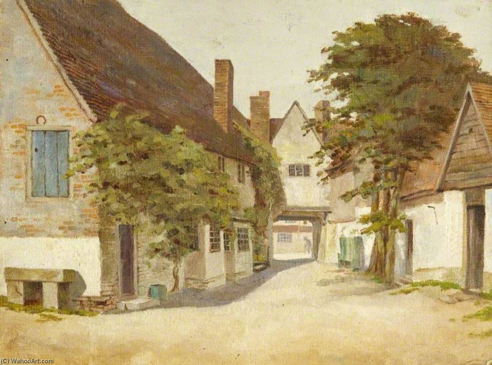 Buy Museum Art Reproductions The `Crown` Inn, Amersham, 1909 by Charles Paget Wade (Inspired By) (1883-1956, United Kingdom) | ArtsDot.com
