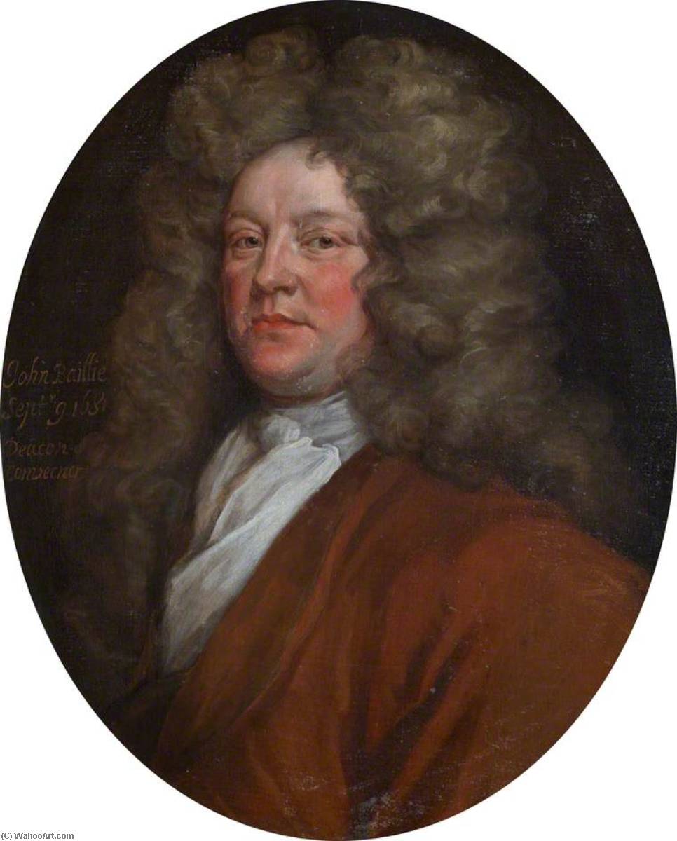 Buy Museum Art Reproductions John Baillie (1650 –1720 ), FRCSEd (1681), DRCSEd (1687–1689), 1700 by John Baptist De Medina (1659-1710) | ArtsDot.com