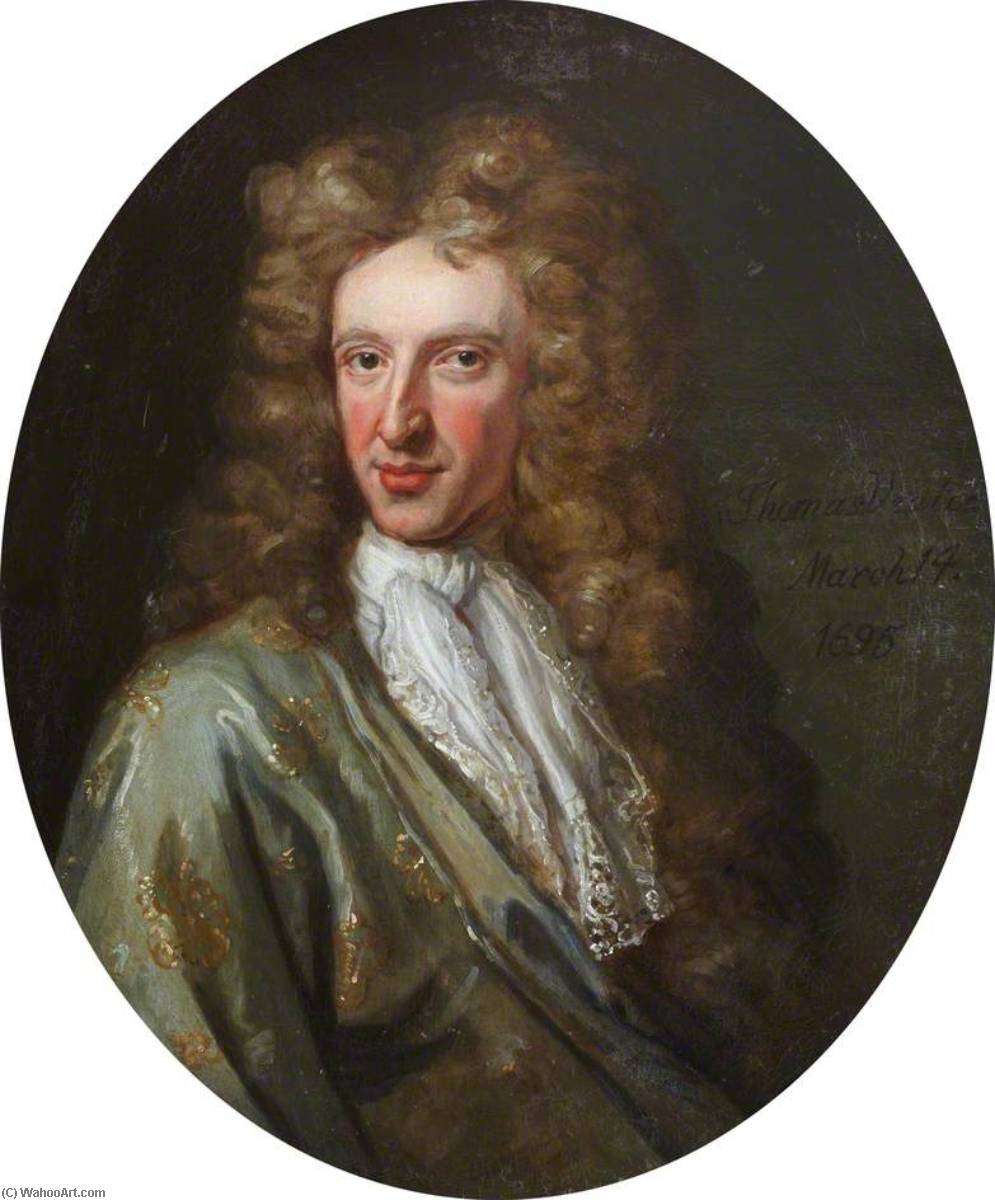 Order Paintings Reproductions Thomas Veatch, FRCSEd (1695), 1700 by John Baptist De Medina (1659-1710) | ArtsDot.com