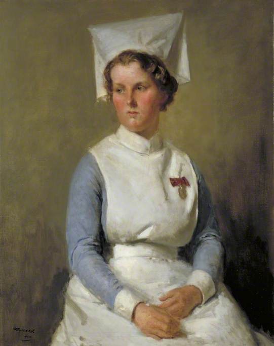 Buy Museum Art Reproductions Staff Nurse R. Rosser, GM, 1942 by Walter Westley Russell (1867-1949, United Kingdom) | ArtsDot.com