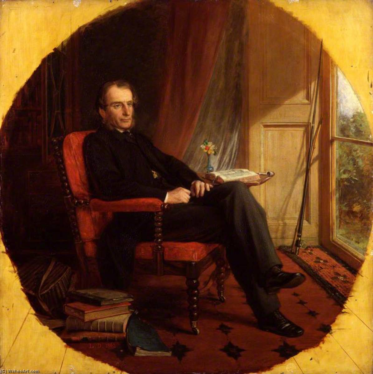 Order Oil Painting Replica Charles Kingsley, 1862 by Lowes Cato Dickinson (1819-1908, United Kingdom) | ArtsDot.com