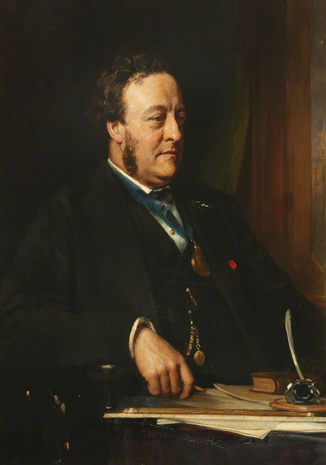 Order Oil Painting Replica Charles Barry Junior (1823–1900), PRIBA, 1880 by Lowes Cato Dickinson (1819-1908, United Kingdom) | ArtsDot.com