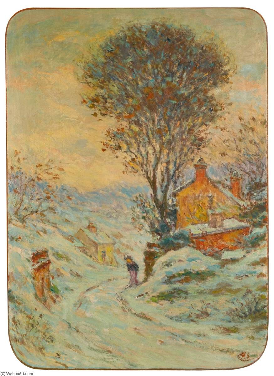 Order Paintings Reproductions Paysage de neige by Claude Emil Schuffenecker (1851-1934) | ArtsDot.com