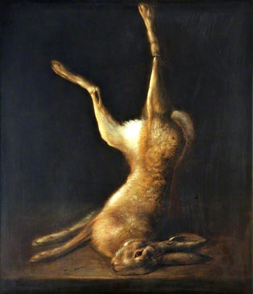 Buy Museum Art Reproductions The Hare, 1845 by Richard Ansdell (1815-1885, United Kingdom) | ArtsDot.com
