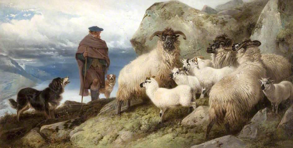 Buy Museum Art Reproductions In the Highlands, 1865 by Richard Ansdell (1815-1885, United Kingdom) | ArtsDot.com
