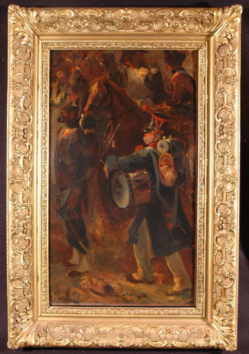 Buy Museum Art Reproductions Soldats de l`empire, étude pour Le Ravin, campagne de 1809 (1843, musée des Beaux Arts, Valenciennes) by Nicolas Toussaint Charlet (1792-1845, France) | ArtsDot.com