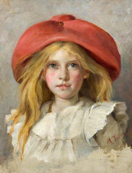Order Oil Painting Replica Danish Child by Margaret Thomas (1842-1929, United Kingdom) | ArtsDot.com